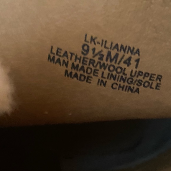 Lucky Brand Two-Tone Brown  Leather/ Wool Ankle Walking Boots Platform Size 91/2 - Picture 12 of 12